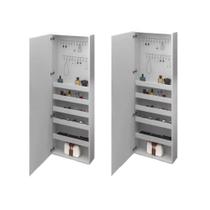 Kit 2 Armários Suspensos Organizadores de Joias e Acessórios Camila - SEM ESPELHO