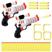 Kit 2 Arminha de Brinquedo Lança dardos com pressão + 26 Munições