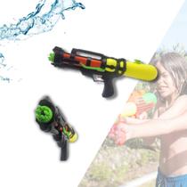Kit 2 Arminhas Lança Água Potente Grande Lançador Infantil