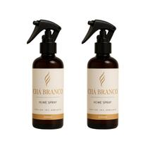 Kit 2 Aromatizador De Ambientes Cheiro De Lojas Famosas Spray Chá Branco Lar Fresh