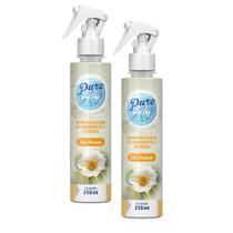 Kit 2 Aromatizador De Ambientes E Tecidos Puro Ar Cha Branco 250ml