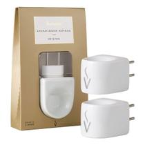 Kit 2 Aromatizadores Elétricos Via Aroma em Porcelana Elegância e Praticidade com Plug Adaptável