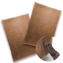 Kit 2 Arranhador Protetor De Sofá Cama Box Adesivo Carpete Marrom