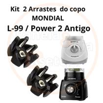 Kit 2 Arrastes para COPO de liquidificador Mondial Turbo 99 - Power 2 ANTIGO