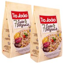 Kit 2 Arroz Integral 7 Grãos com Quinoa Tio João Pacote 500g