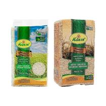 Kit 2 Arroz Orgânico Korin: Branco, Integral