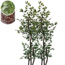 Kit 2 Árvore Artificial Fícus Verde Grande Sem Vaso Decoração Kit 2 Árvore Artificial Fícus Verde Grande Sem Vaso Decoração