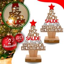 Kit 2 Arvore Do Desejo Natal Decorativa Com Led Paz Amor Saúde Kit 2 Arvore Do Desejo Natal Decorativa Com Led Paz Amor Saúde