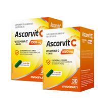 Kit 2 AscorVit C 1000mg Vitamina C e Zinco 30 Caps Maxinutri Kit 2 AscorVit C 1000mg Vitamina C e Zinco 30 Caps Maxinutri