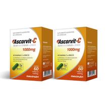 Kit 2 AscorVit Fonte de Vitamina C + Zinco 60 Cáps Maxinutri