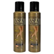 Kit 2 Aspa Nylons Spray Make Perna Escolha Tonalidade 150ml