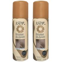 Kit 2 Aspa Retoque de Raízes Instantâneo Castanho Claro 60ml