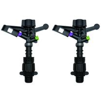 Kit 2 Aspersor Irrigação Hortas Pastagem IM22 Rosca 1/2” - Irrigação Uniforme Econômica e Eficiente