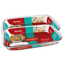 Kit 2 Assadeira Retangular 2,9L Grande Marinex