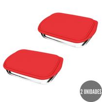 Kit 2 Assadeira Retangular C/Tampa 5L Vidro TemperadoNadir