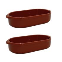 Kit 2 Assadeiras Feijoada Jogo Assadeiras Plástico Premiun1300ml Arroz Batata Frita Porções Torresmo