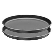 Kit 2 Assadeiras Pizza Alumínio 35cm Brasil Grafite Tramontina 20058035