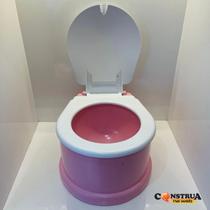 Kit 2 Assento Redutor Troninho Infantil Sanitario Pinico Menina Menino Meu Troninho ROSA E AZUL
