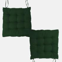 KIT 2 Assentos Almofadas Futon Cadeira Grande Cheia Decorativa Sofá Poltrona Cama Fita Para Amarrar 40x40cm - Acácia Decorações