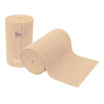 Kit 2 Atadura Elástica 15cm x 2,00m Faixa Compressão Bandagem Varizes Úlcera Inchaço Enfermagem Ortopedia Bege