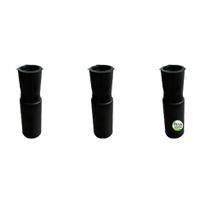 Kit 2 até 10 Unidades PROLONGADOR Junção para Estender Cabos de Vassoura Extensor Encaixe Por Pressão e Rosca Tamanho:3