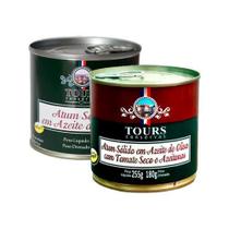 Kit 2 Atum Sólido Em Azeite Tours 255G: Puro, Tomate Seco