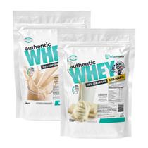 Kit 2 Authentic Whey 900g Baunilha + Choco Bco - WiseHealth