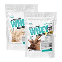Kit 2 Authentic Whey 900g Baunilha + Chocolate - WiseHealth