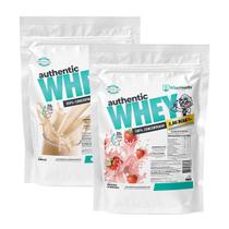 Kit 2 Authentic Whey 900g Baunilha + Morango - WiseHealth Kit 2 Authentic Whey 900g Baunilha + Morango - WiseHealth