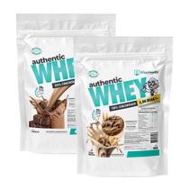 Kit 2 Authentic Whey 900g Chocolate + Cookie Maltado - Wise