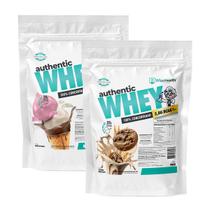 Kit 2 Authentic Whey 900g Napolitano + Cookie Maltado - Wise