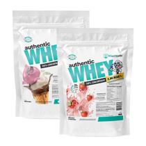 Kit 2 Authentic Whey 900g Napolitano + Morango - WiseHealth Kit 2 Authentic Whey 900g Napolitano + Morango - WiseHealth