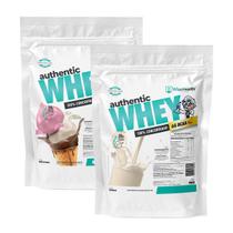 Kit 2 Authentic Whey 900g Napolitano + Natural - WiseHealth Kit 2 Authentic Whey 900g Napolitano + Natural - WiseHealth