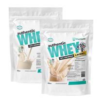 Kit 2 Authentic Whey 900g Natural + Baunilha - WiseHealth Kit 2 Authentic Whey 900g Natural + Baunilha - WiseHealth