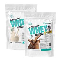 Kit 2 Authentic Whey 900g Natural + Chocolate - WiseHealth Kit 2 Authentic Whey 900g Natural + Chocolate - WiseHealth