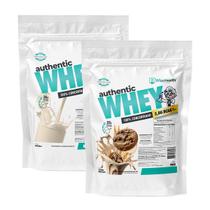 Kit 2 Authentic Whey 900g Natural + Cookie Maltado - Wise - WiseHealth