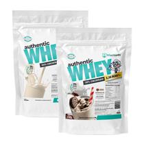 Kit 2 Authentic Whey 900g Natural + Cookies e Cream - Wise