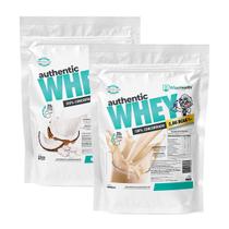 Kit 2 Authentic Whey 900g Sorvete Coco + Baunilha - Wise Kit 2 Authentic Whey 900g Sorvete Coco + Baunilha - Wise