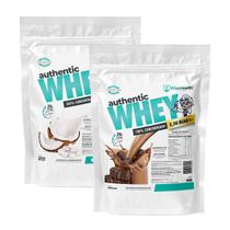 Kit 2 Authentic Whey 900g Sorvete Coco + Chocolate - Wise Kit 2 Authentic Whey 900g Sorvete Coco + Chocolate - Wise
