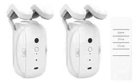 Kit 2 Automatizador De Cortina Trilho Roamano Controle Plus