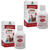 Kit 2 Avemil Solúvel 100 Ml - Diarréia em Aves - Indubrás