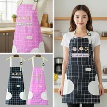 kit 2 Aventais de Cozinha Multiuso Casa Festas Eventos Culinária Chef Churrasco Tarefas Limpeza Jardinagem Proteção de Roupas Higiene