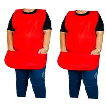 Kit 2 Avental Bata Gg Plus Frente E Costas Jaleco Grande