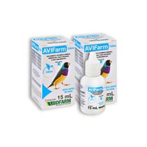 Kit 2 AviFarm Cálcio 15ML Suplemento Vitaminico BioFarm