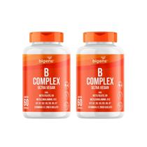 Kit 2 B complex Ultran Vegan B1 ao B9 e B12 60 cáps Bigens