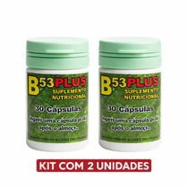 Kit 2 B53 Plus 30 Cápsulas - Suplemento Natural com Frete Grátis