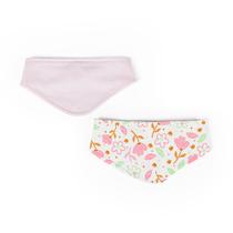 Kit 2 Babador Bandana de Bebê 100% Algodão 36cm x 12cm