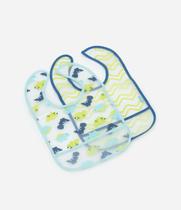 Kit 2 Babadores Buba com Bolso Dino Kit 2 Babadores Buba com Bolso Dino