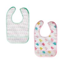 Kit 2 Babadores Impermeáveis com Bolso Passarinho Buba