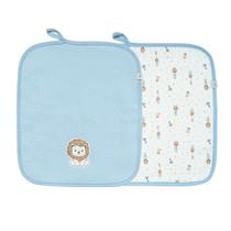 Kit 2 Babinhas Paninho Boca Matelasse Amigos no Safari-Hug Kit 2 Babinhas Paninho Boca Matelasse Amigos no Safari-Hug